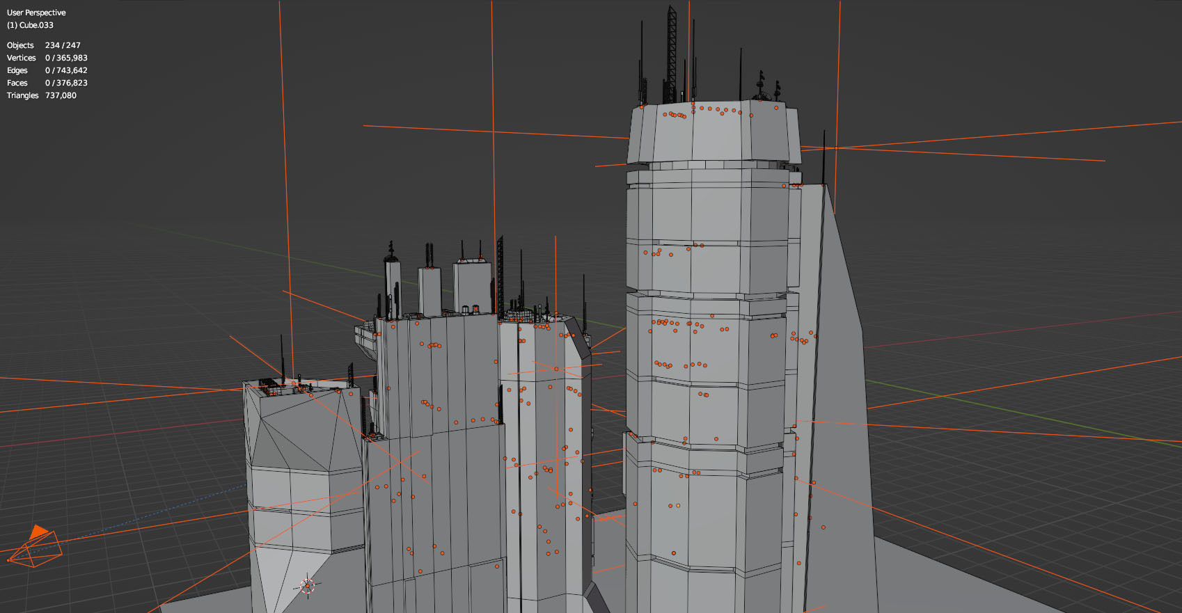 Alien Planet Sci-Fi Fantasy City 3D model_16