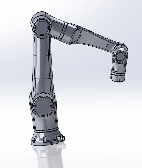 Elfin 10 6 DOF Cobot Low-poly 3D model_1