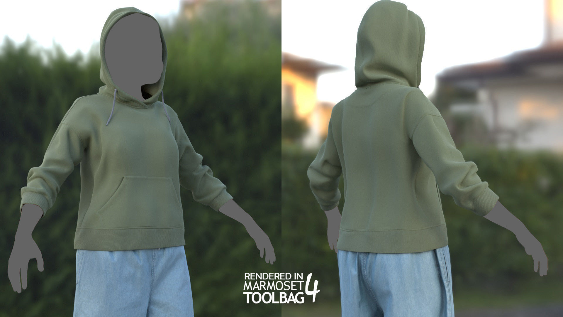 Female Casual Outfit 9 Low-poly 3D model_5