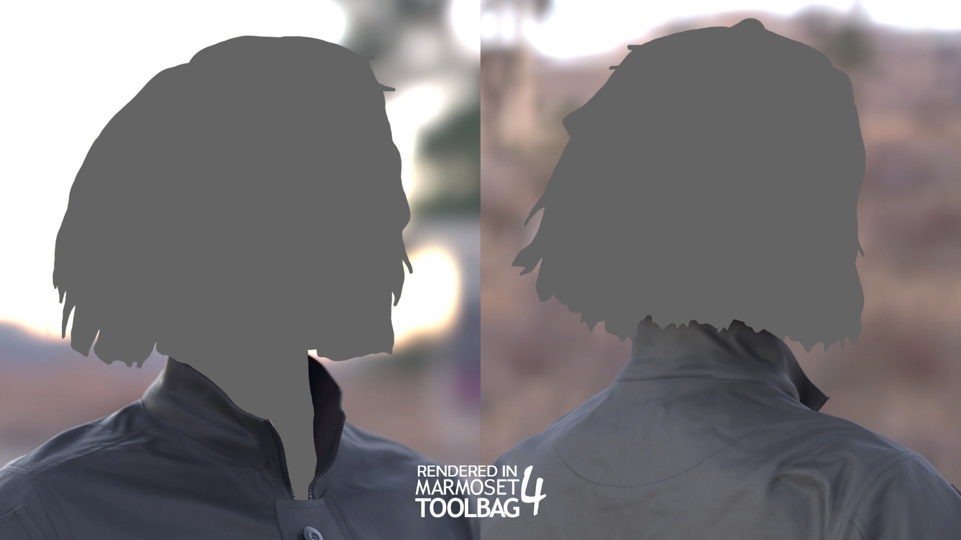 Female Military Outfit 2 Low-poly 3D model_12