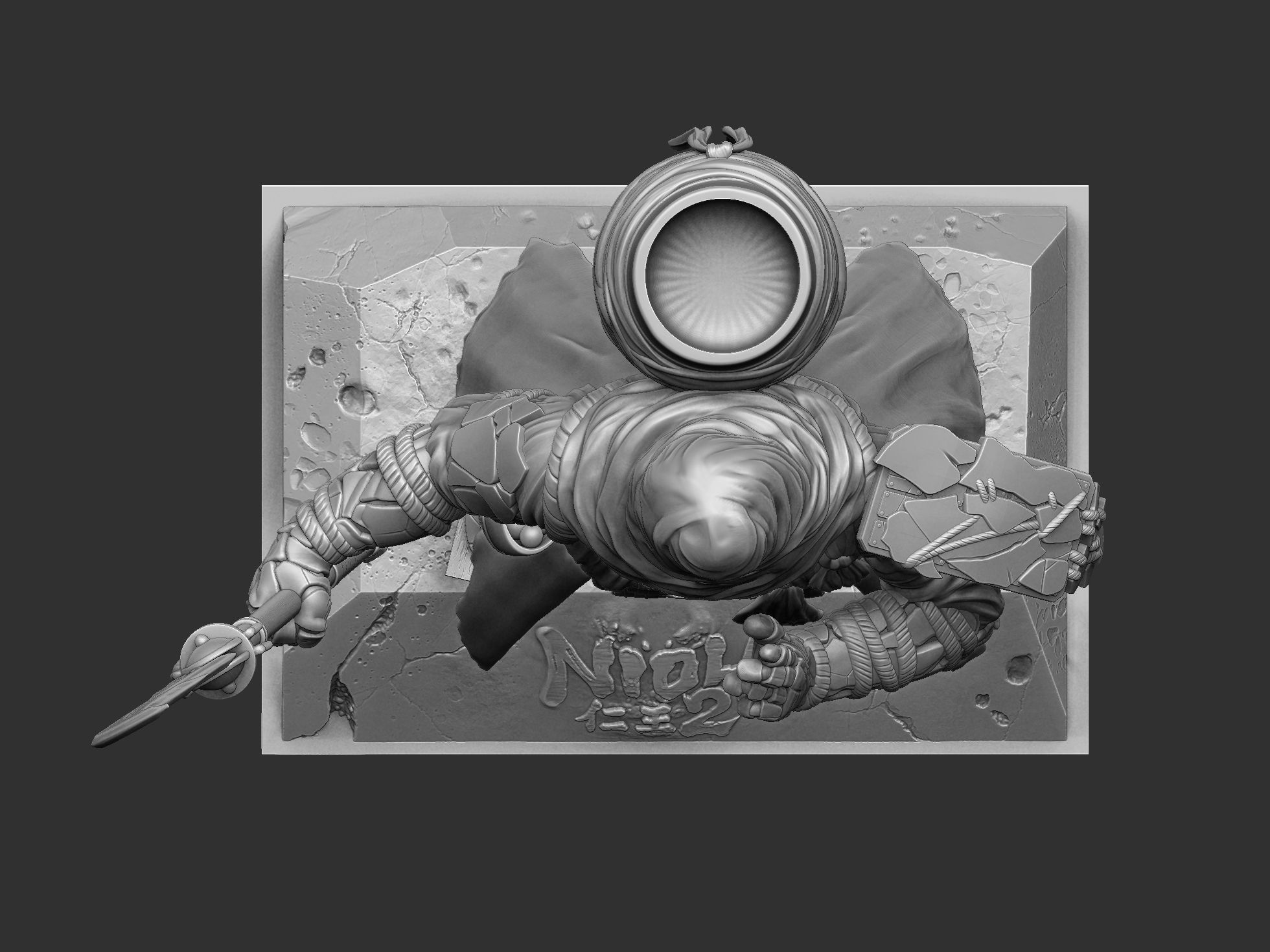 Benkei NIOH2 for 3d print assemble stl 3D print model_35