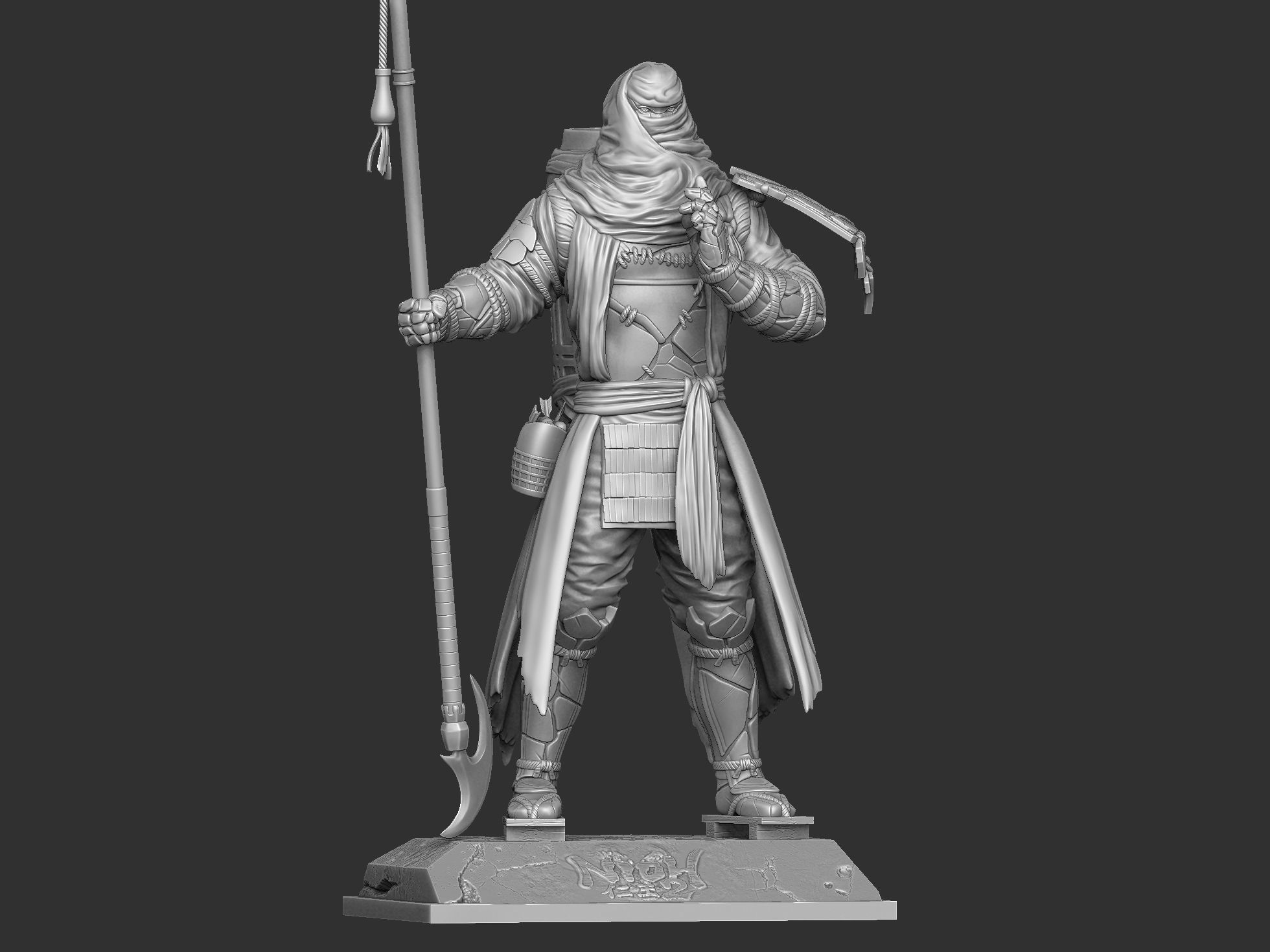 Benkei NIOH2 for 3d print assemble stl 3D print model_14