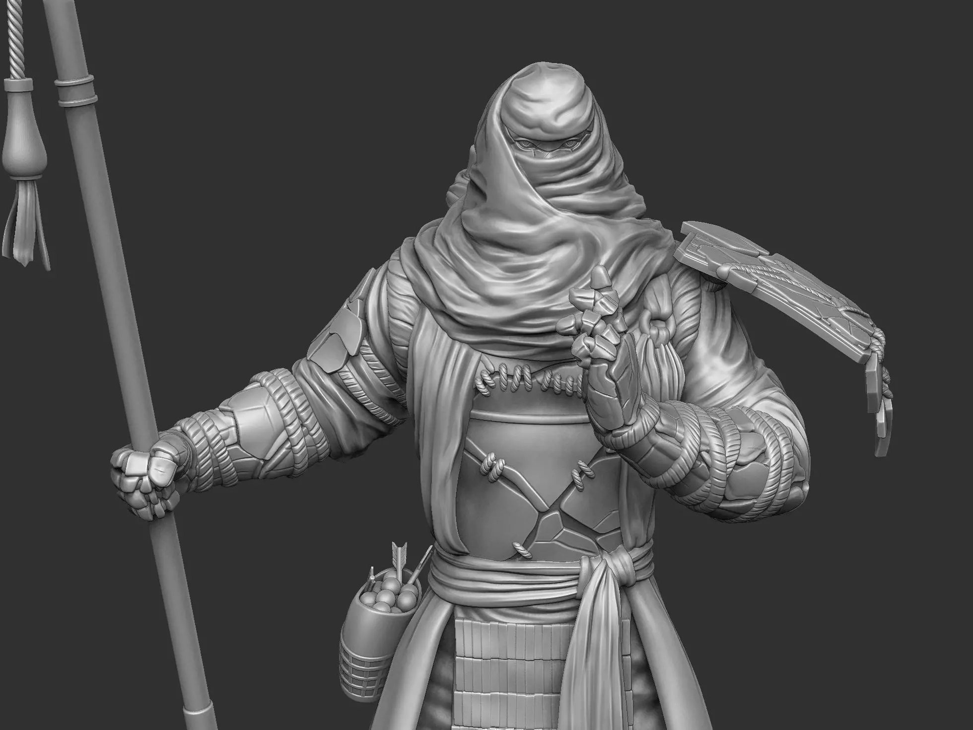 Benkei NIOH2 for 3d print assemble stl 3D print model_0