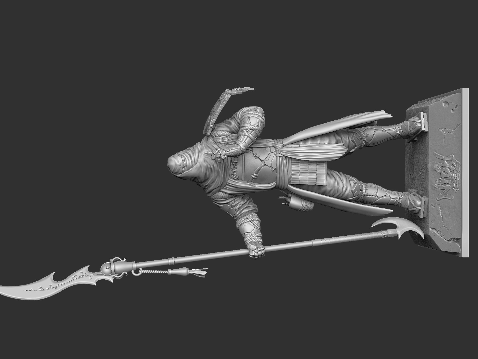 Benkei NIOH2 for 3d print assemble stl 3D print model_12