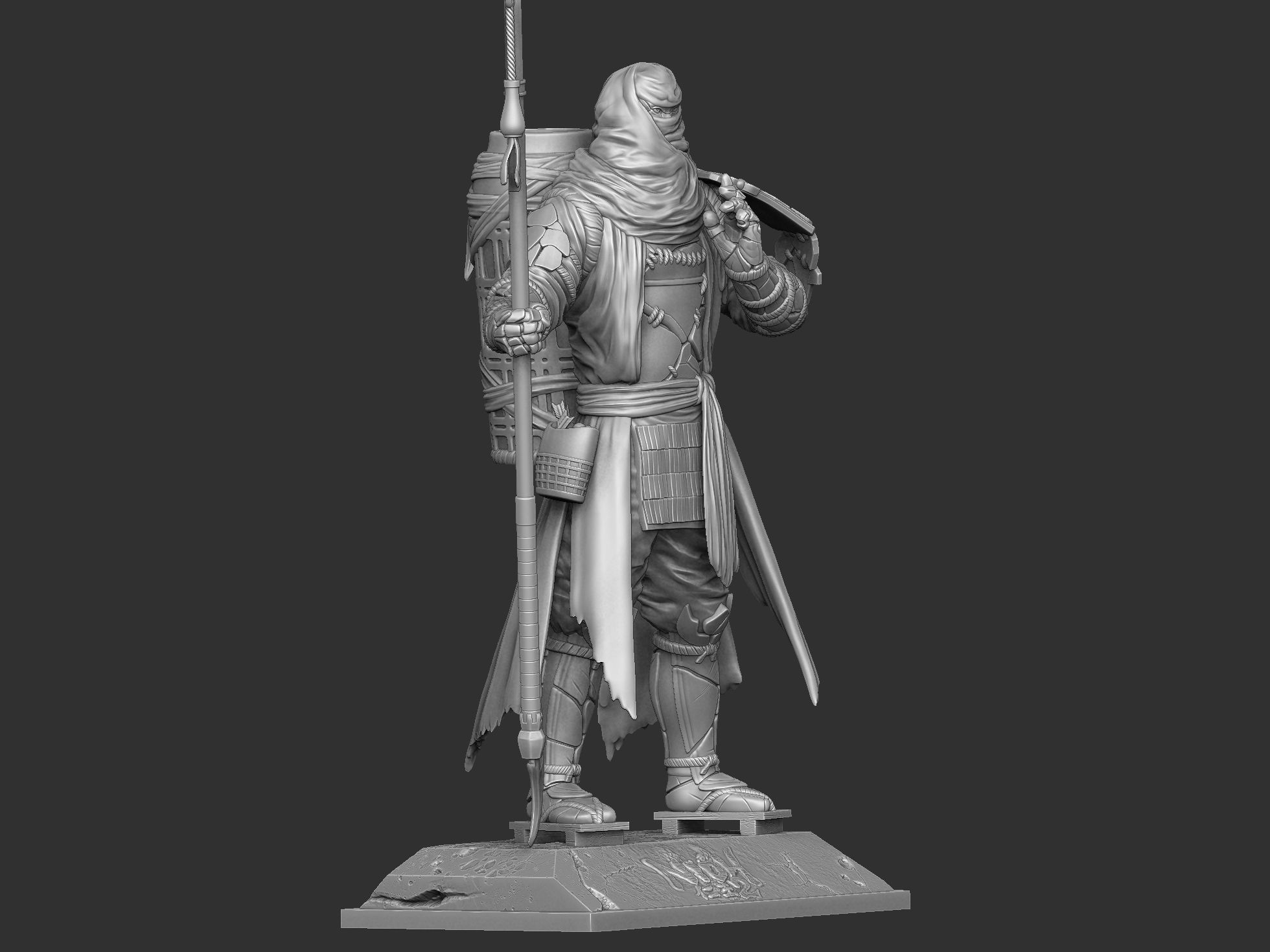 Benkei NIOH2 for 3d print assemble stl 3D print model_11
