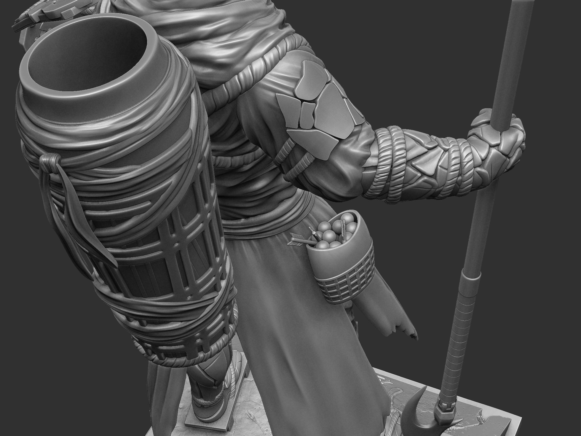 Benkei NIOH2 for 3d print assemble stl 3D print model_17