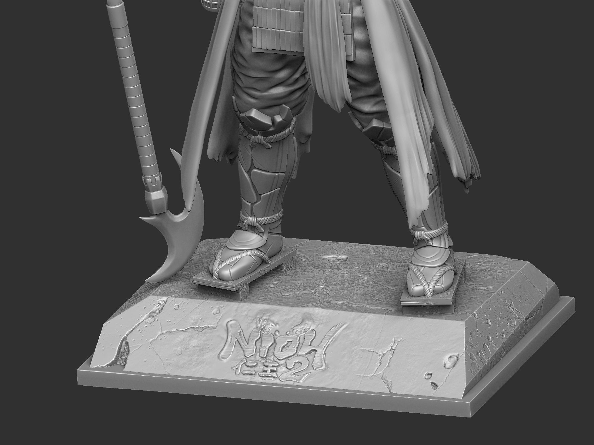 Benkei NIOH2 for 3d print assemble stl 3D print model_15