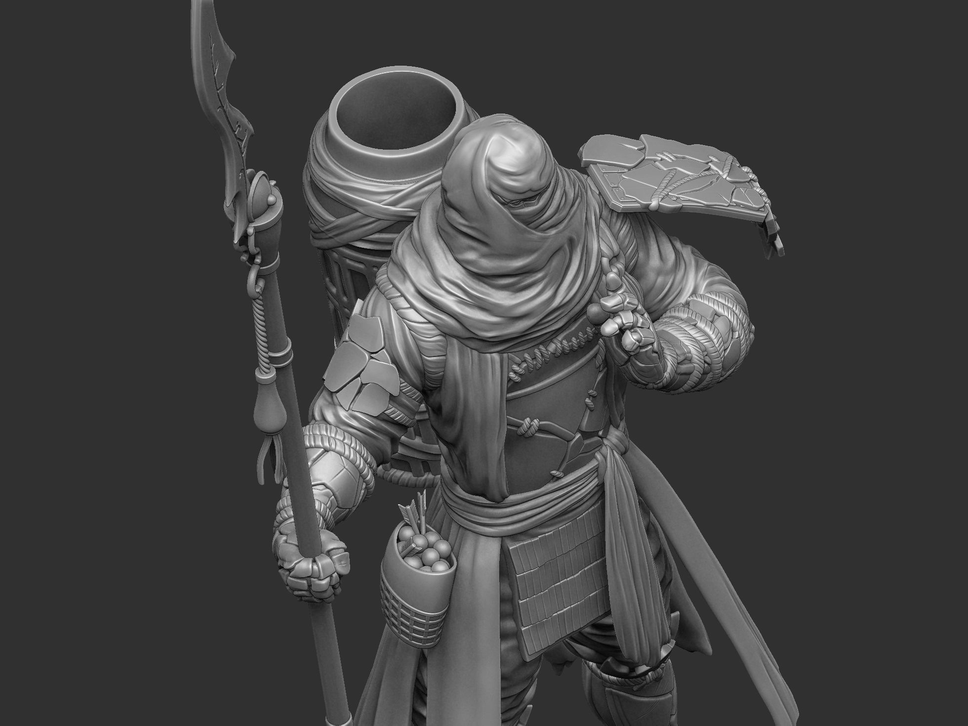 Benkei NIOH2 for 3d print assemble stl 3D print model_19