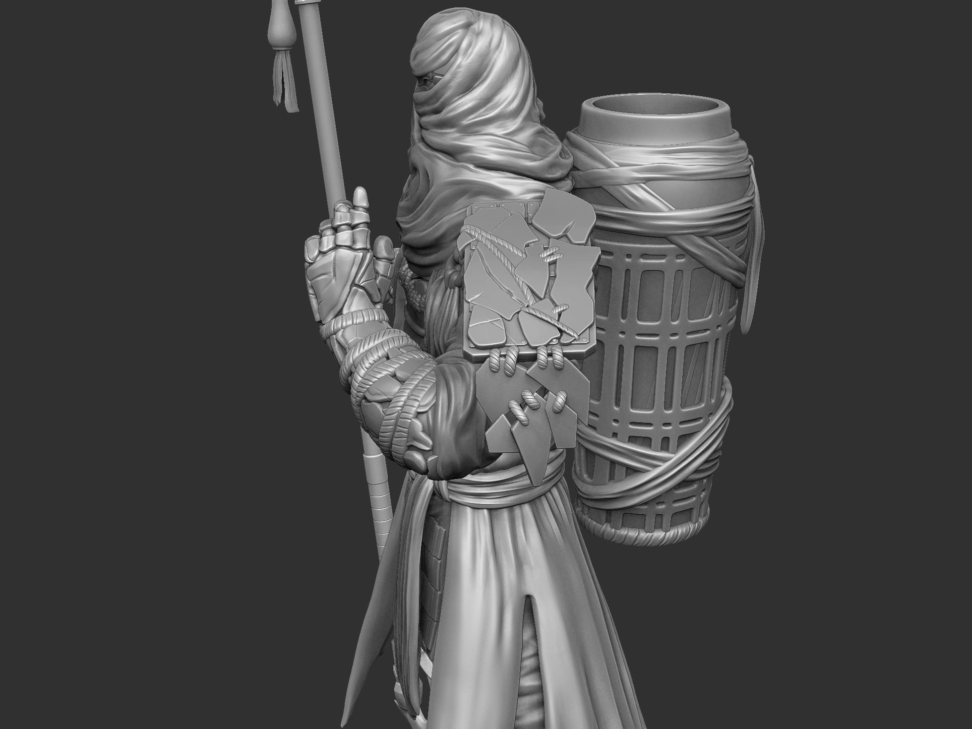 Benkei NIOH2 for 3d print assemble stl 3D print model_21