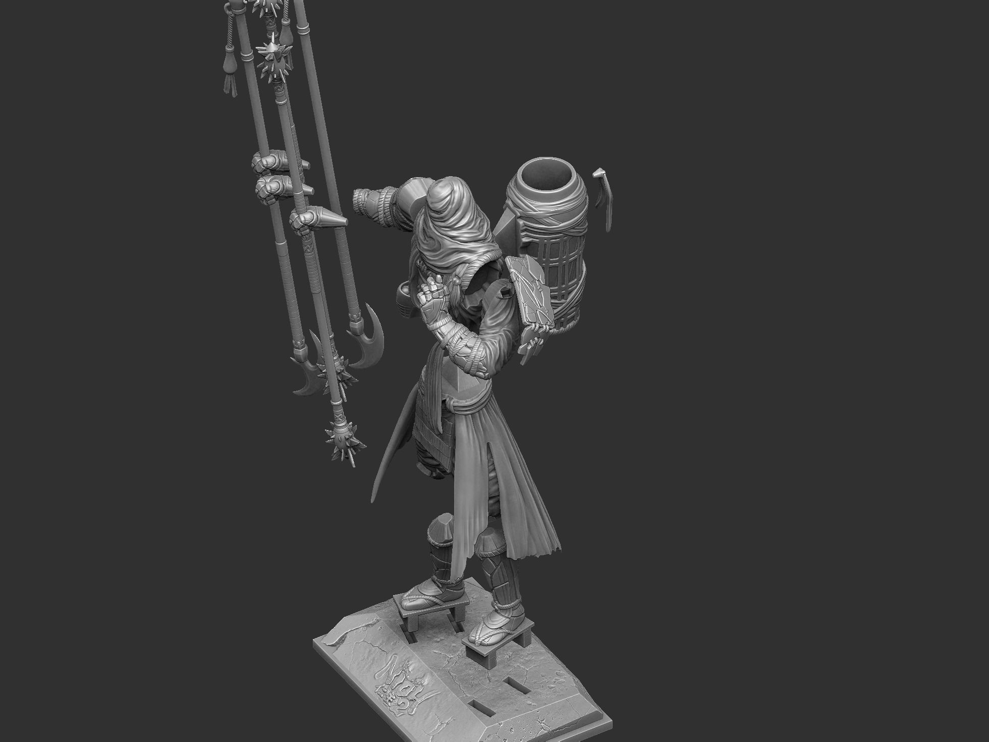 Benkei NIOH2 for 3d print assemble stl 3D print model_41