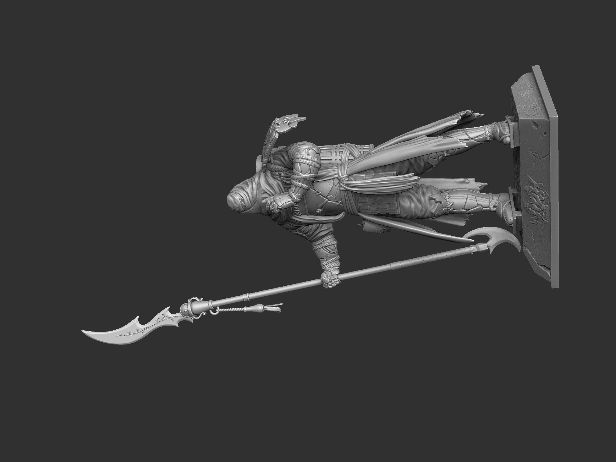 Benkei NIOH2 for 3d print assemble stl 3D print model_22