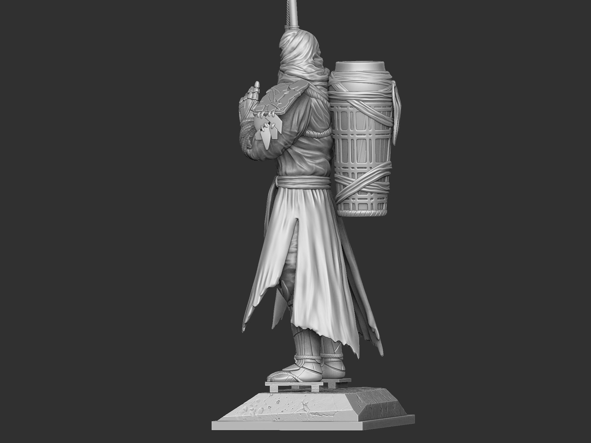 Benkei NIOH2 for 3d print assemble stl 3D print model_53