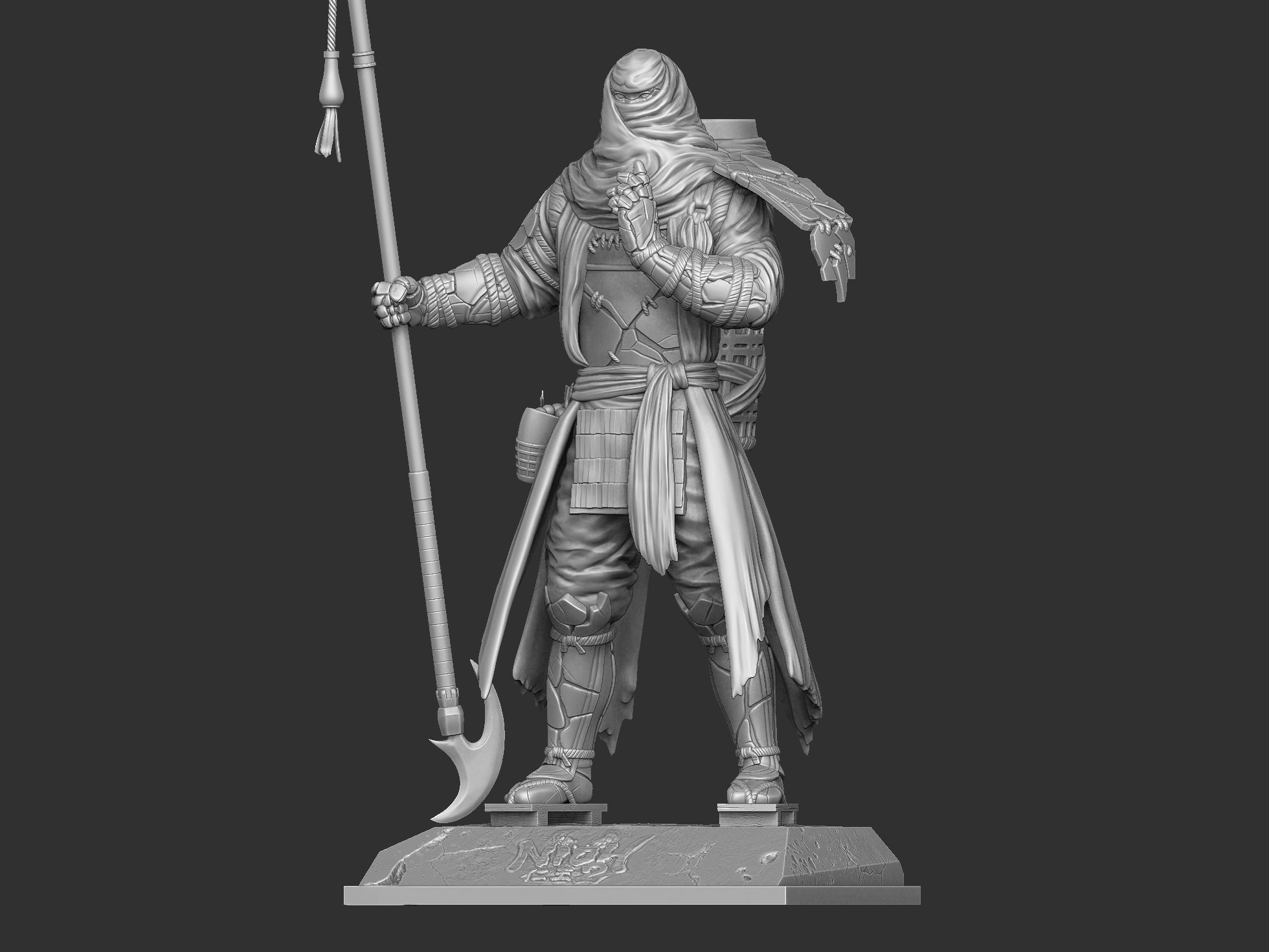 Benkei NIOH2 for 3d print assemble stl 3D print model_44