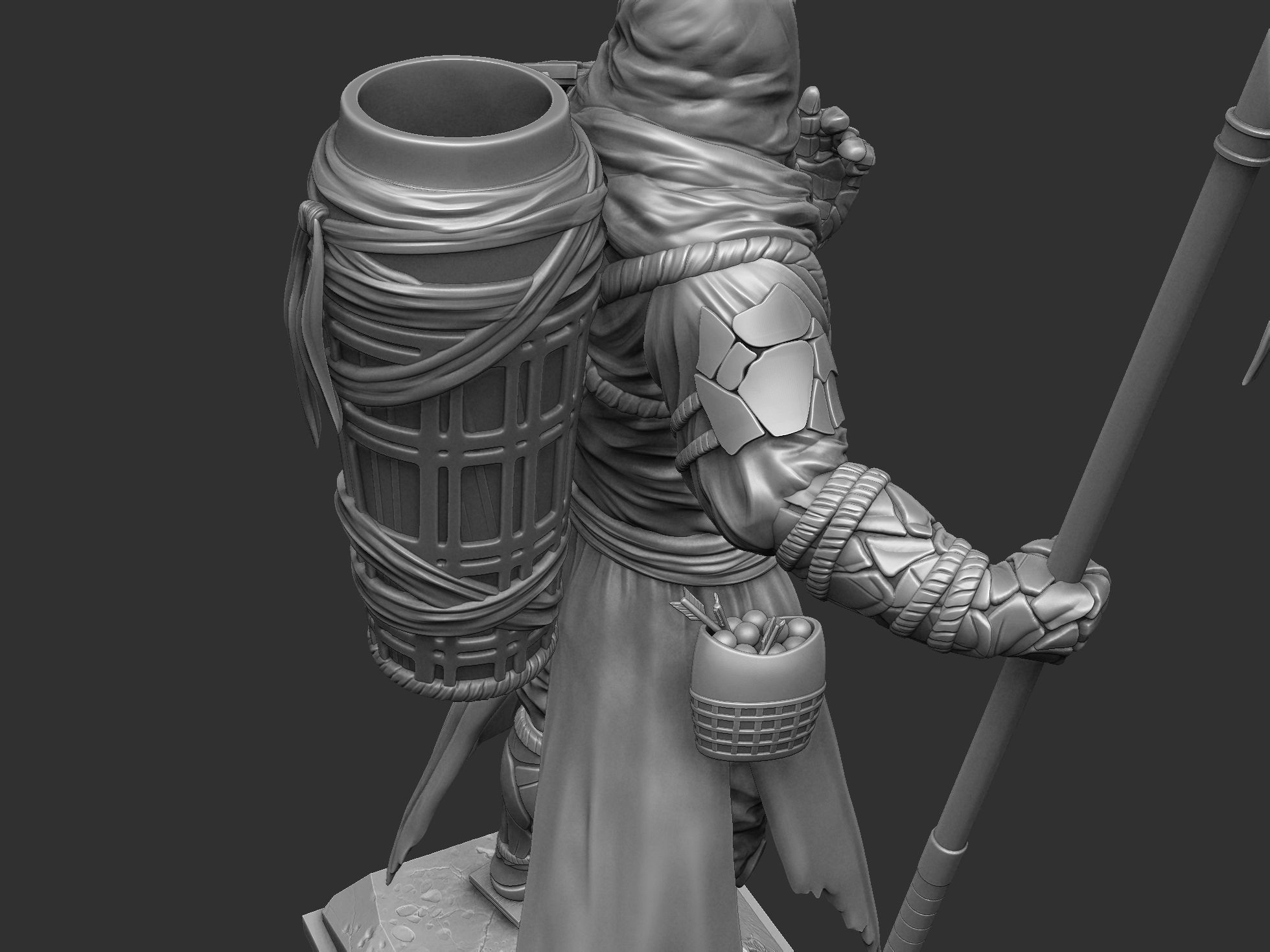 Benkei NIOH2 for 3d print assemble stl 3D print model_24