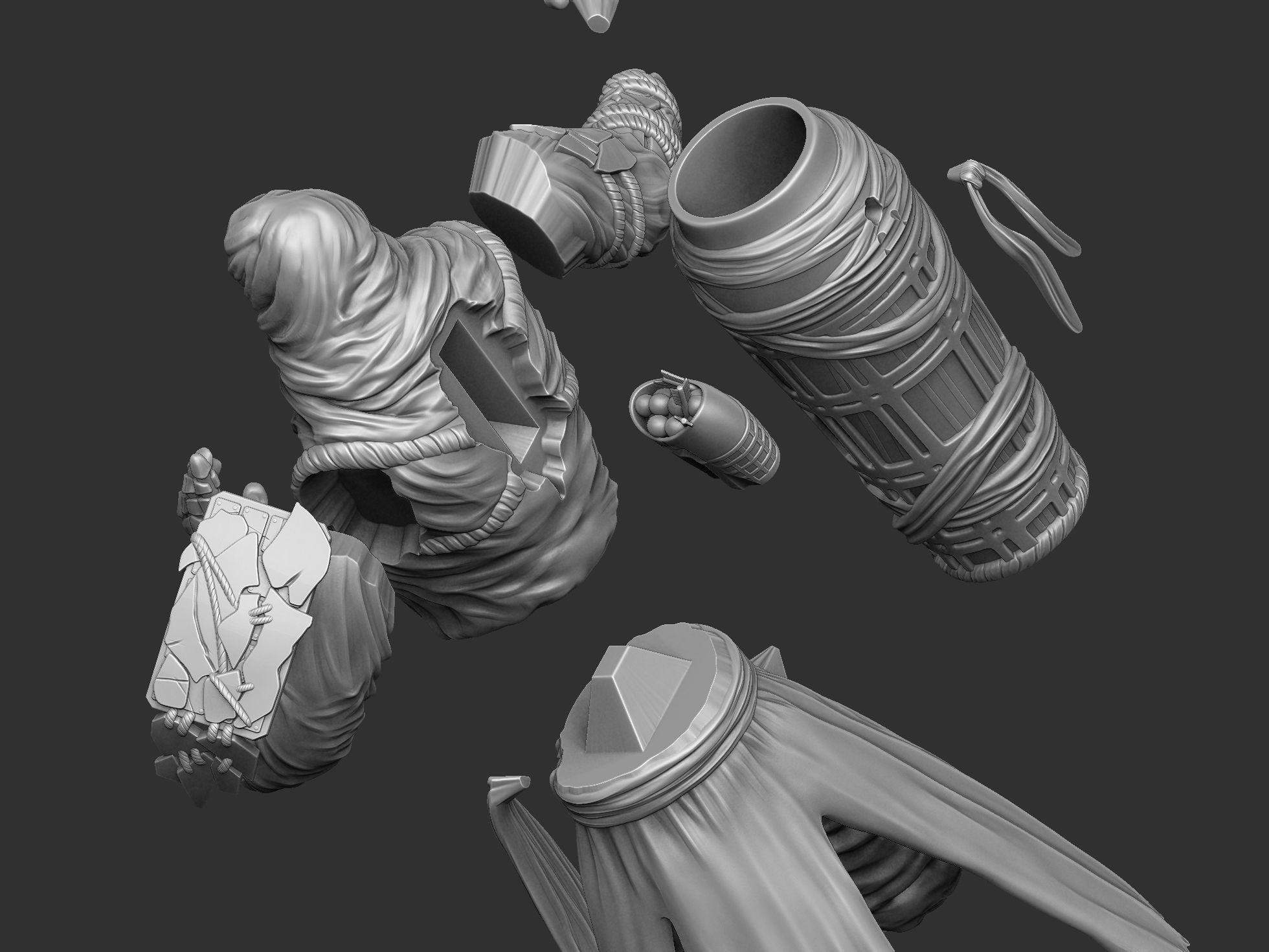 Benkei NIOH2 for 3d print assemble stl 3D print model_45