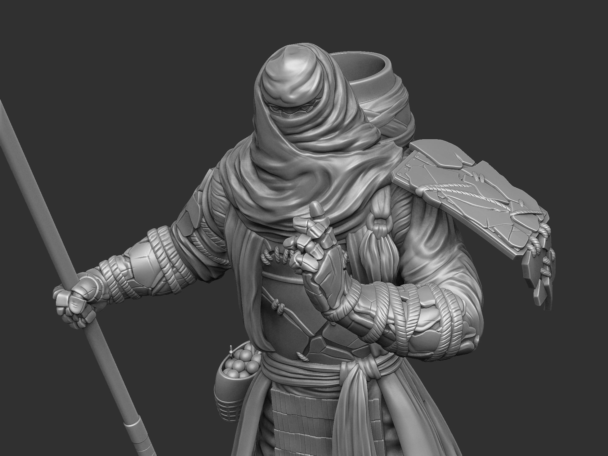 Benkei NIOH2 for 3d print assemble stl 3D print model_20