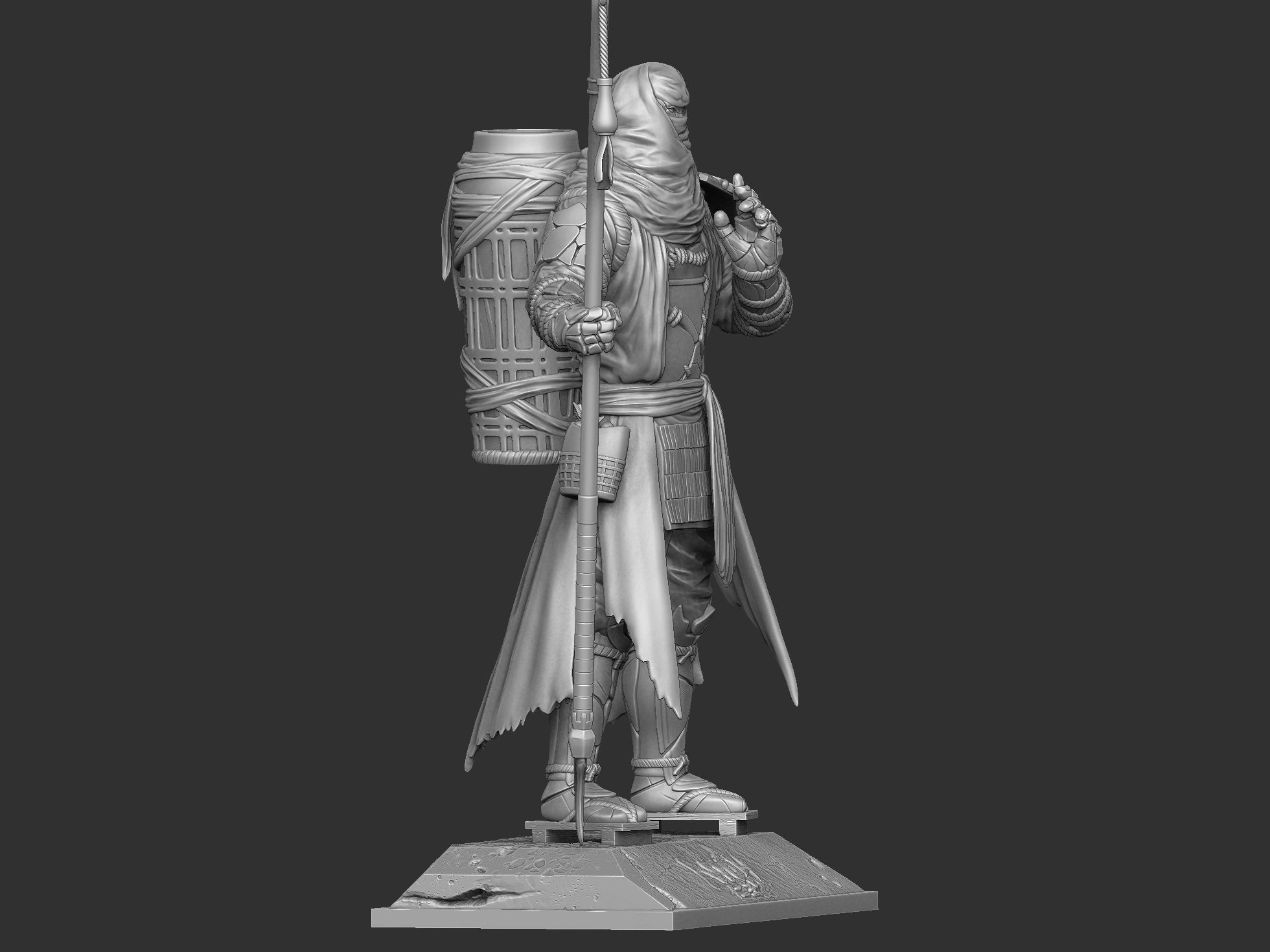 Benkei NIOH2 for 3d print assemble stl 3D print model_10