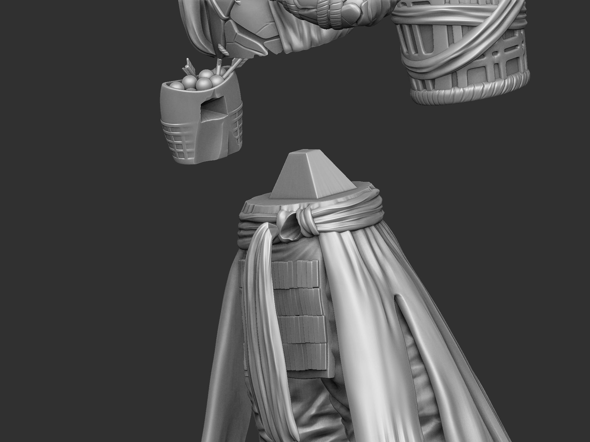 Benkei NIOH2 for 3d print assemble stl 3D print model_42