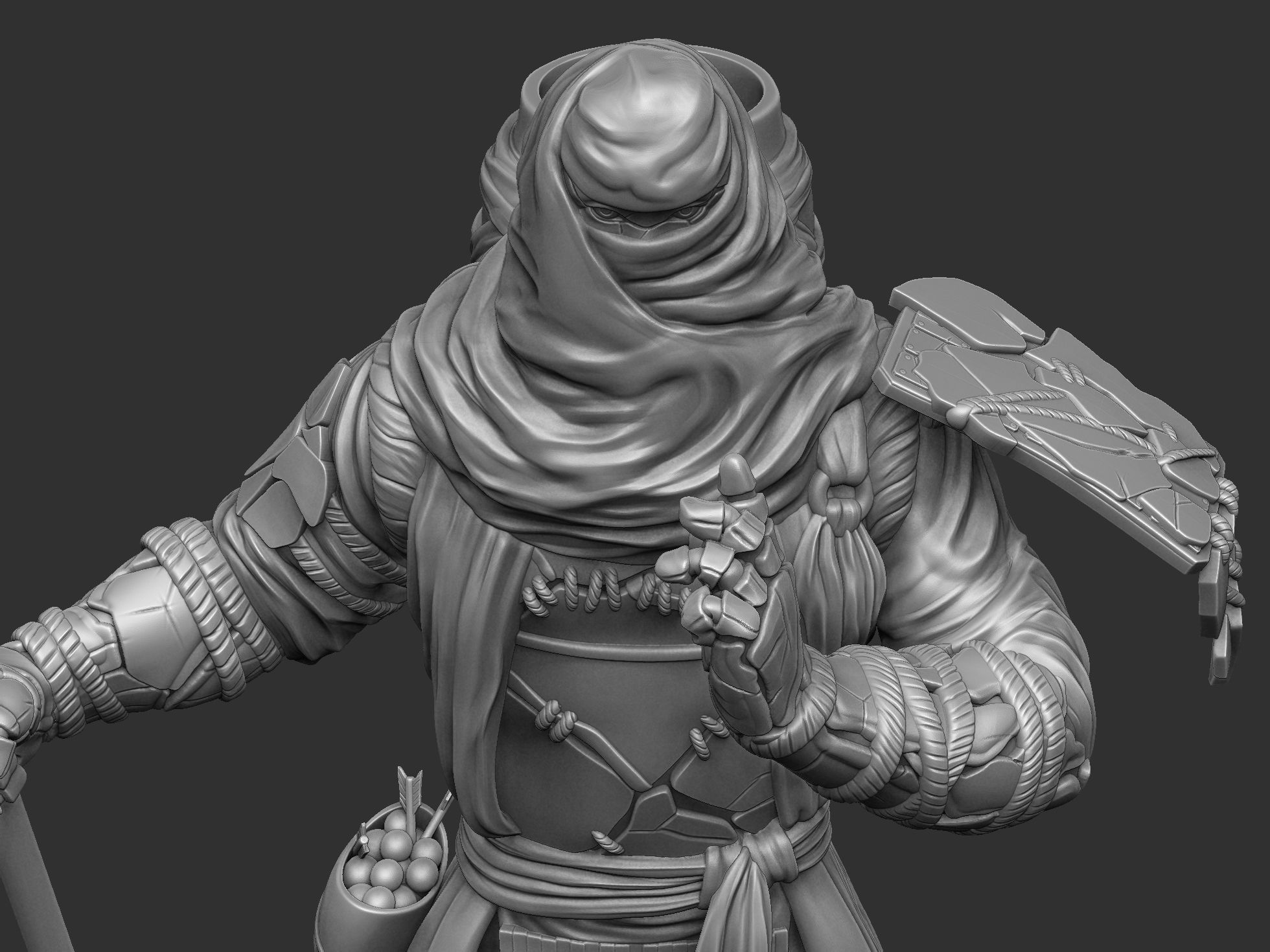 Benkei NIOH2 for 3d print assemble stl 3D print model_25