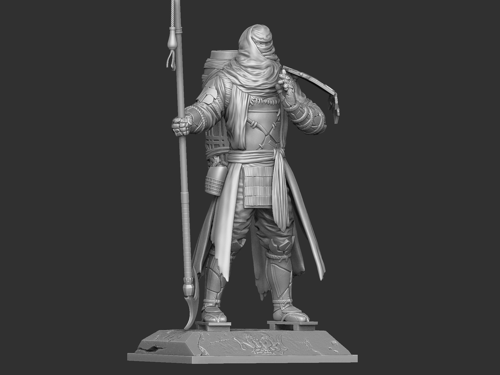Benkei NIOH2 for 3d print assemble stl 3D print model_13