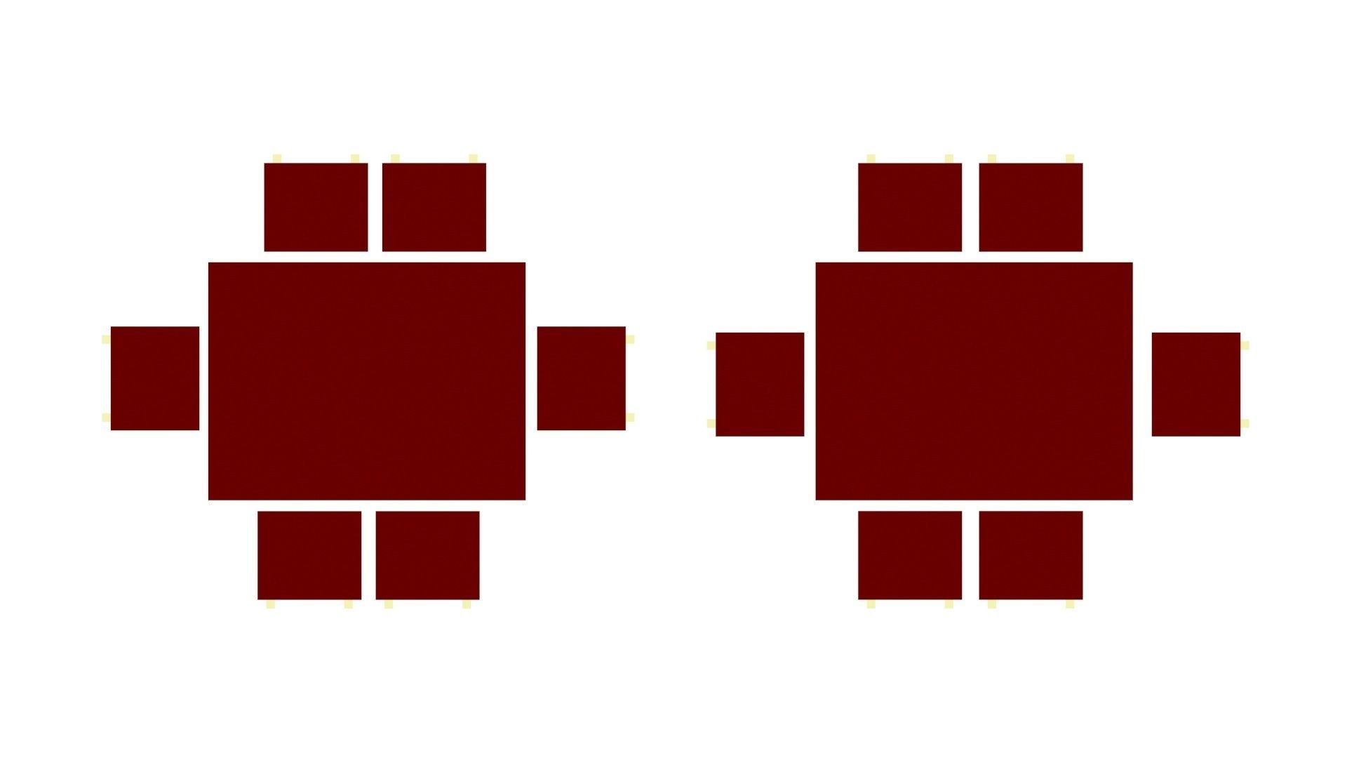 Low Poly Game Ready Table and Chairs Low-poly 3D model_6