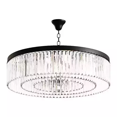 Diameter 80cm New design Modern black luxury with clear