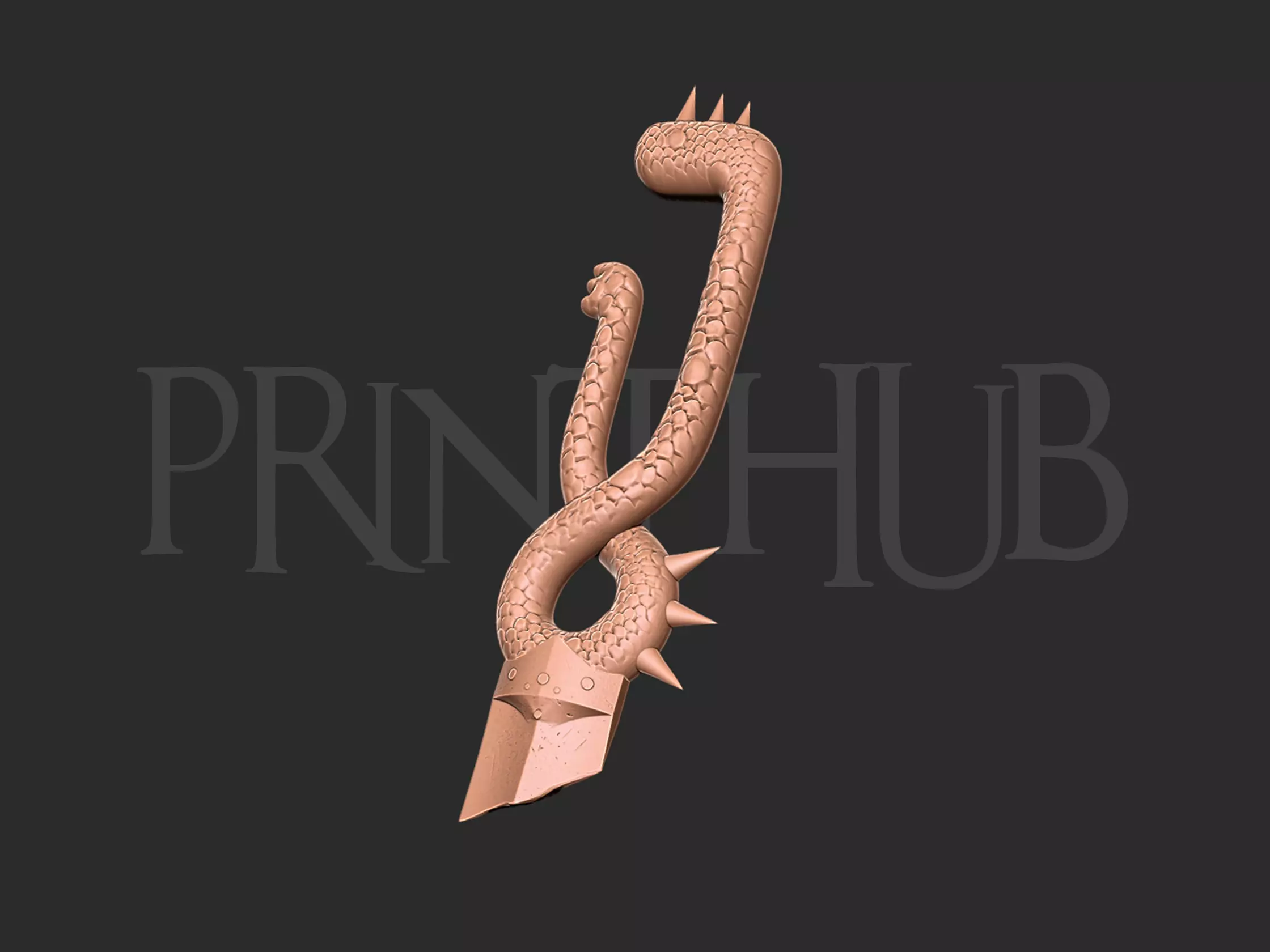 Meliodas Dragon handle Sword 3D print model_0