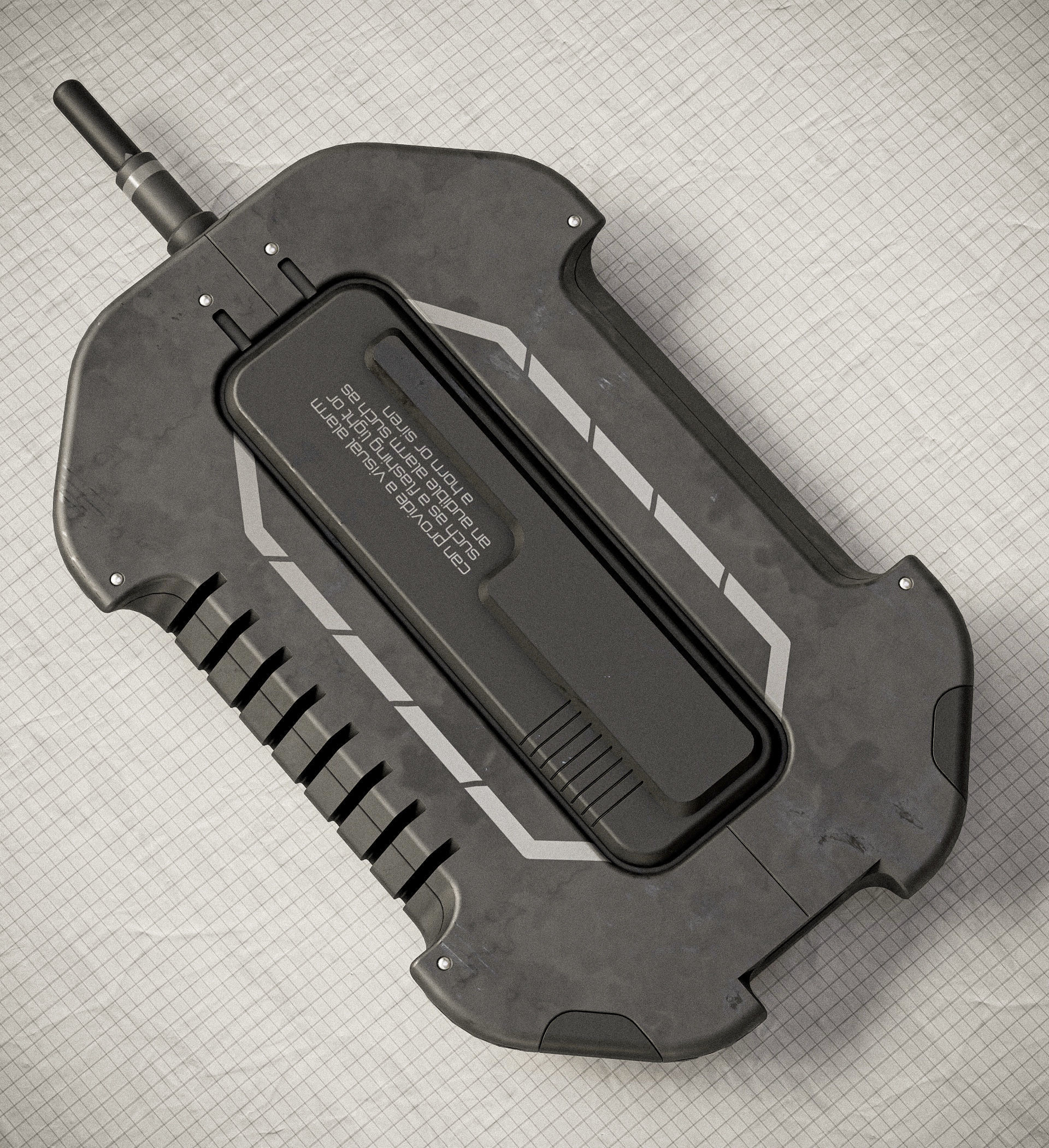 Sci-fi Controller V31 PBR Low-poly 3D model_4