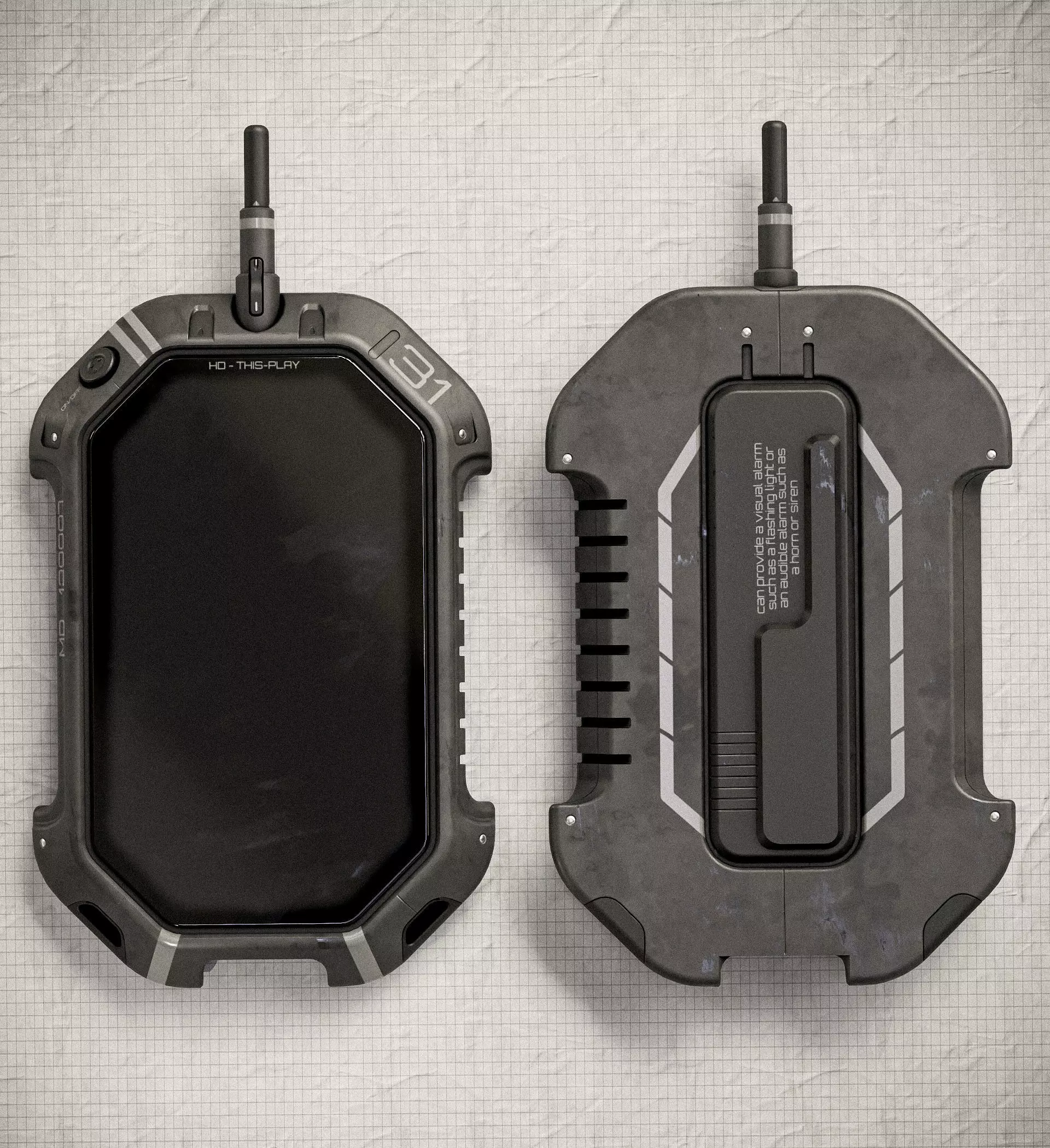 Sci-fi Controller V31 PBR Low-poly 3D model_0