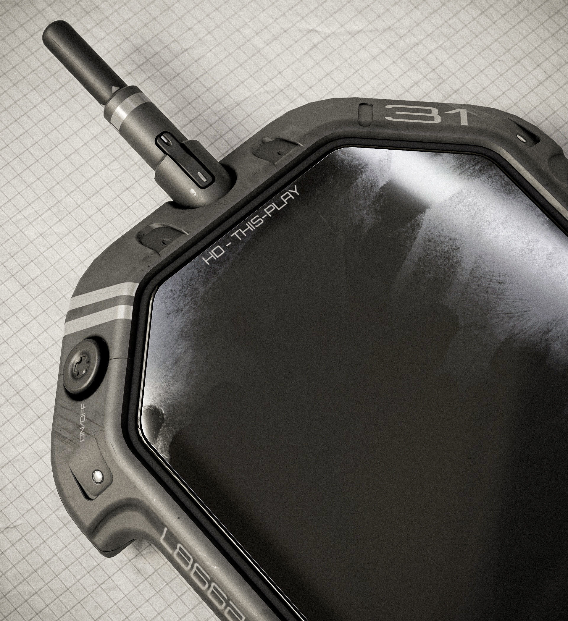 Sci-fi Controller V31 PBR Low-poly 3D model_5