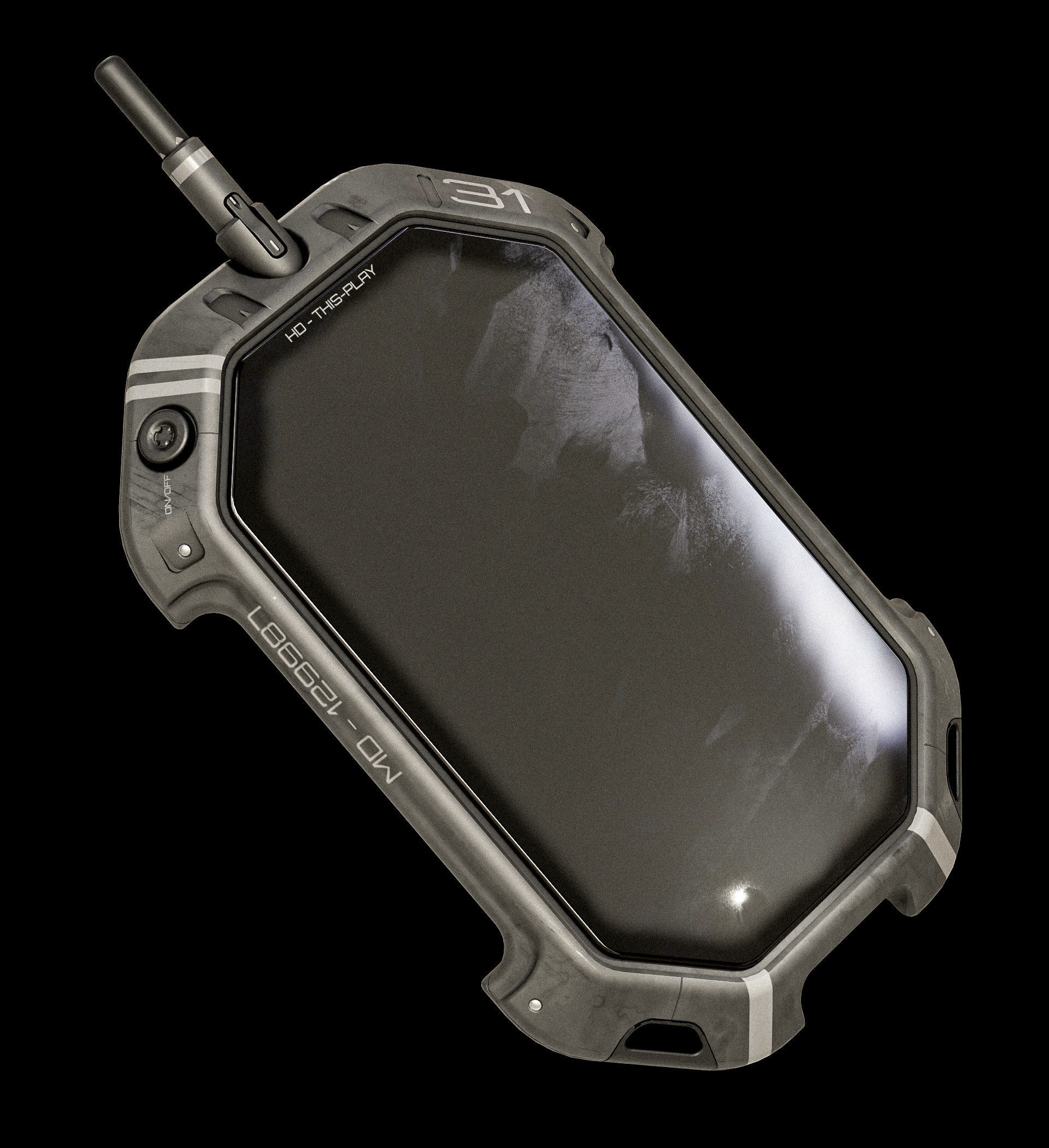 Sci-fi Controller V31 PBR Low-poly 3D model_8