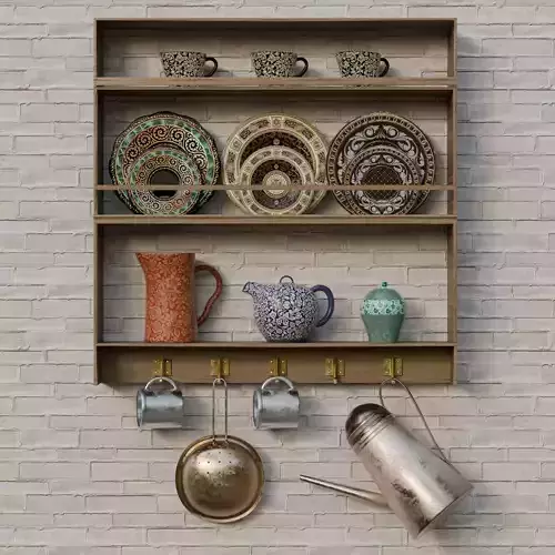 kitchen accessories 3D model