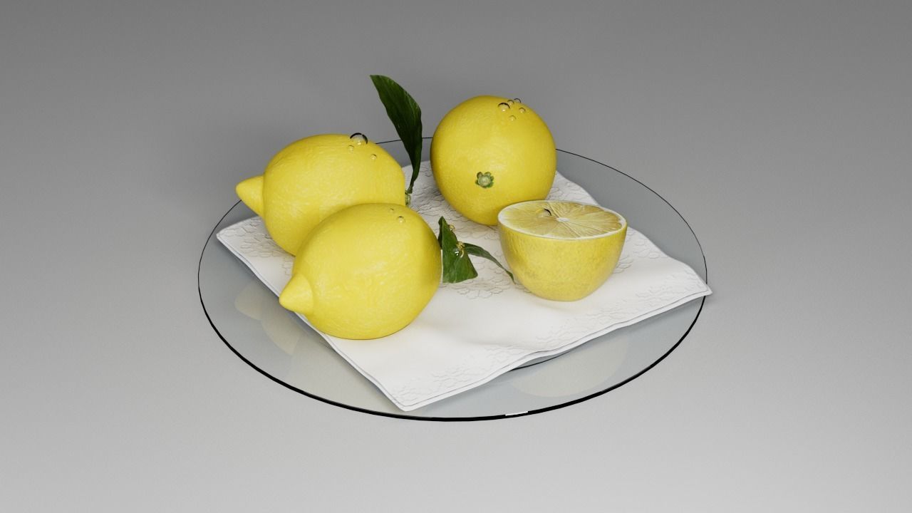 lemon 3D model_8