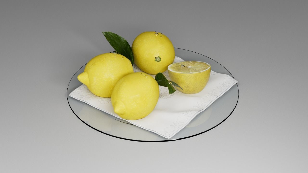 lemon 3D model_9