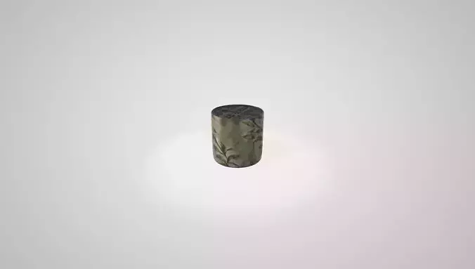 A Decorated Concrete Pot