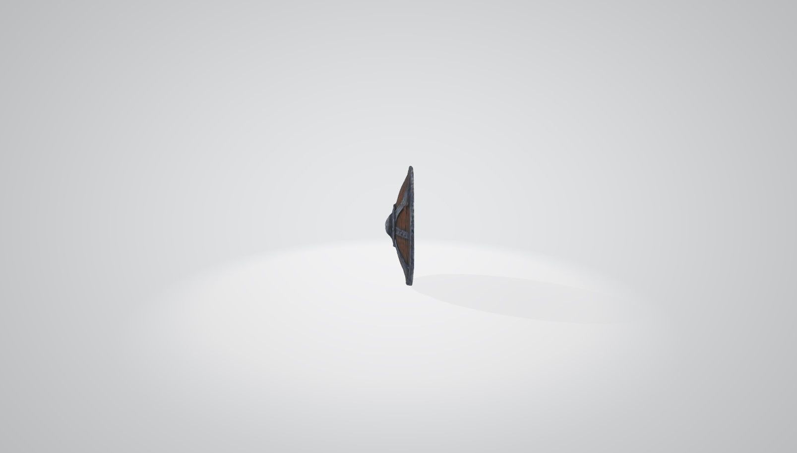 Medieval ornate shield with high detailed textures 3D model_4