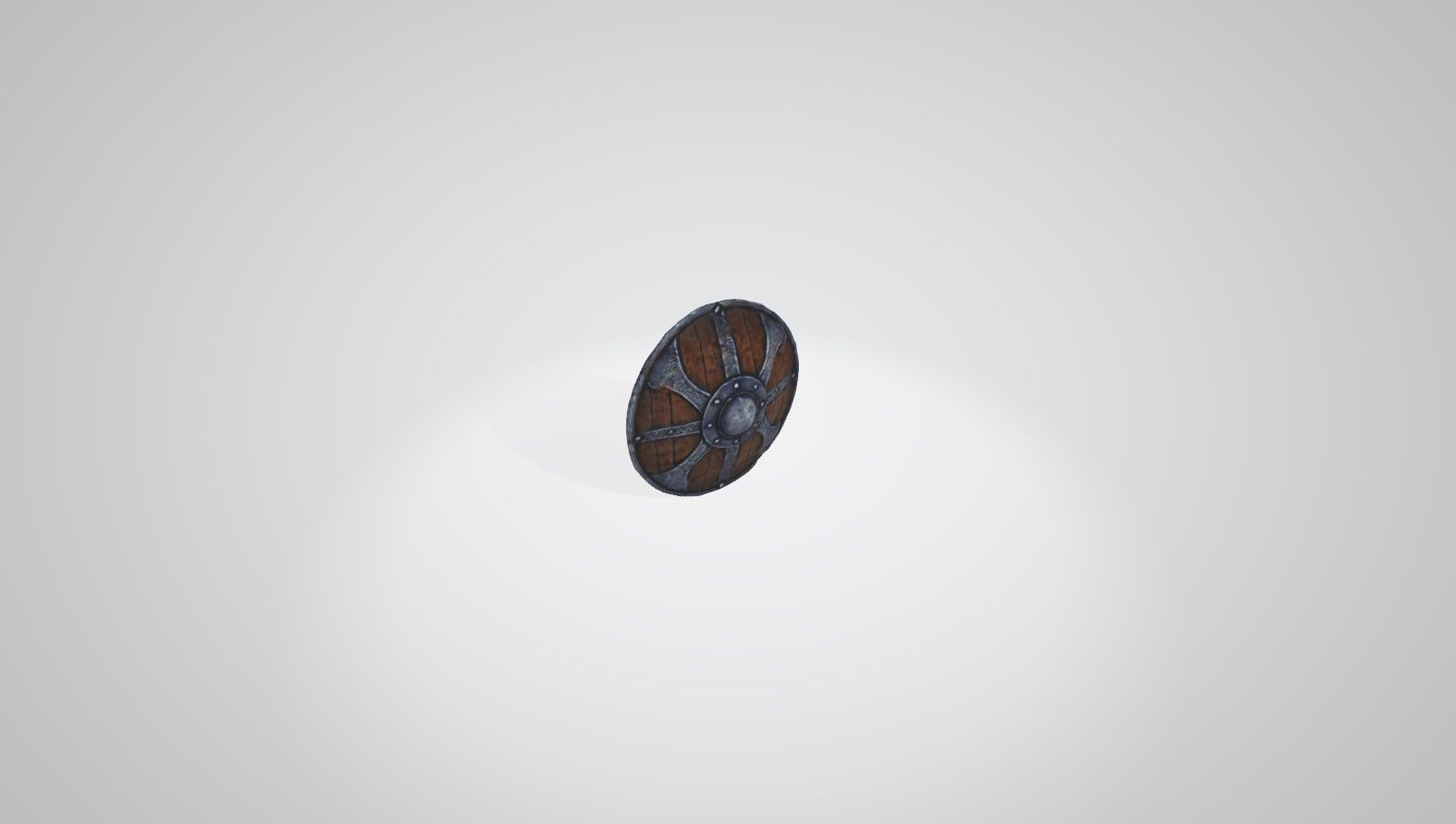 Medieval ornate shield with high detailed textures 3D model_2