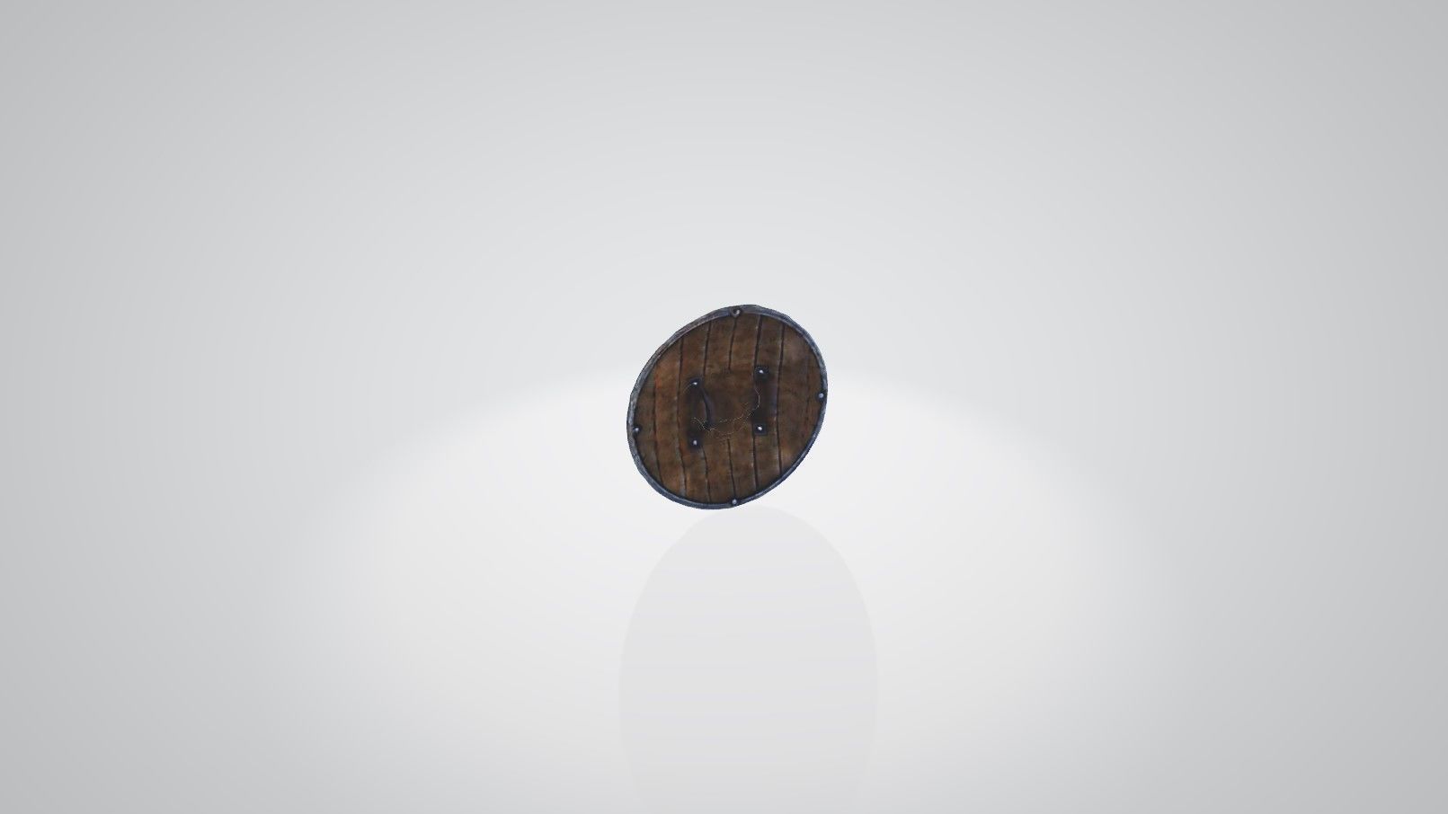 Medieval ornate shield with high detailed textures 3D model_3