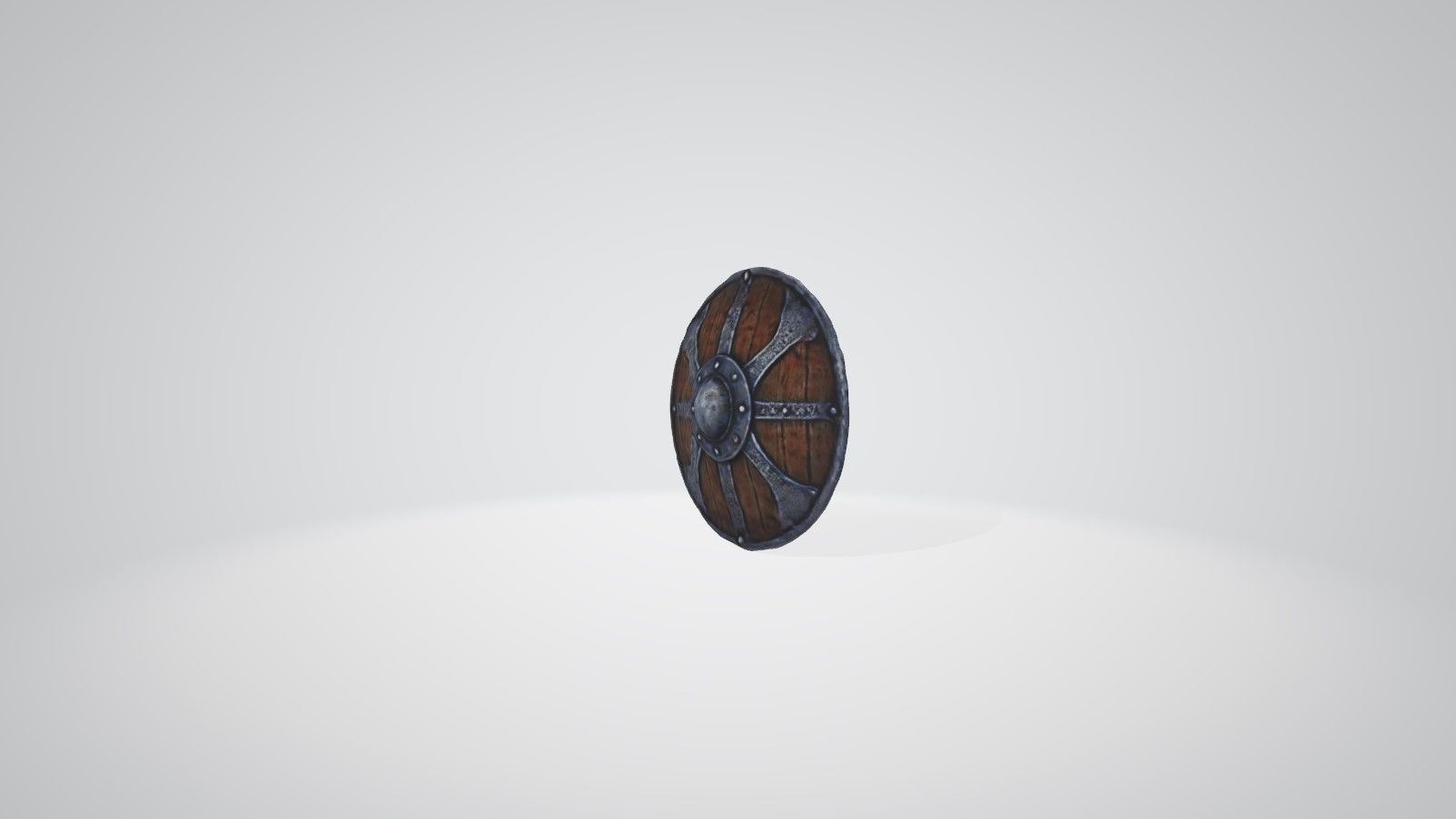 Medieval ornate shield with high detailed textures 3D model_1
