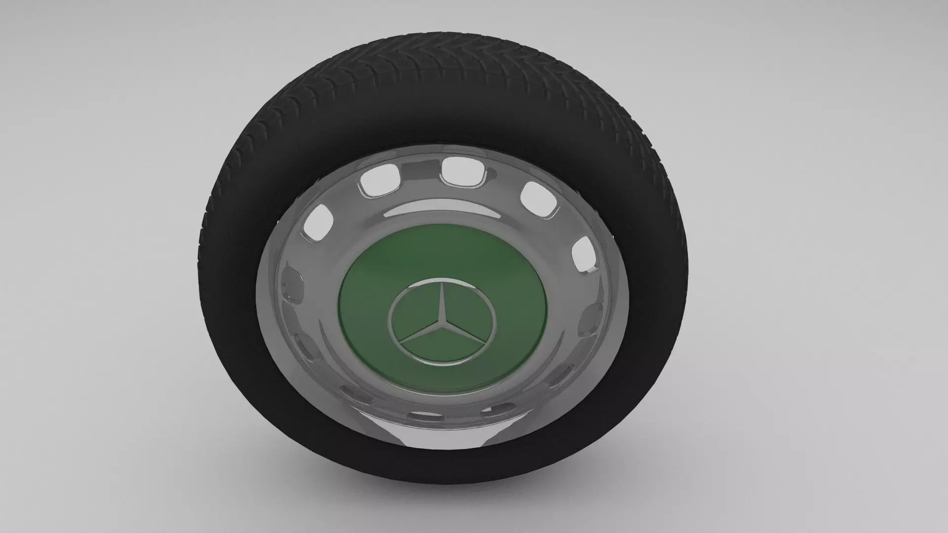 Mercedes W 123 Wheel 3D model_0