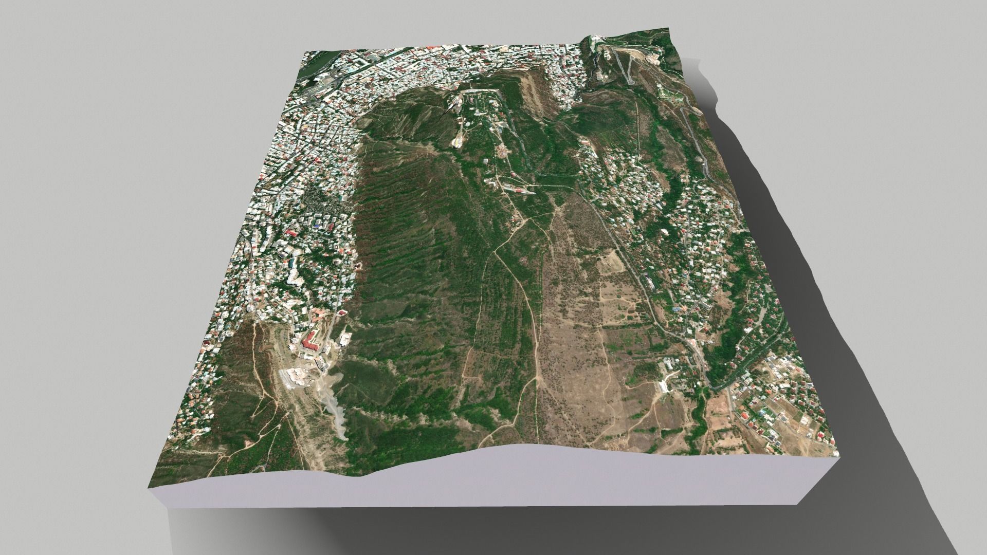 Mountain landscape Mtatsminda Tbilisi Georgia 3D model_8