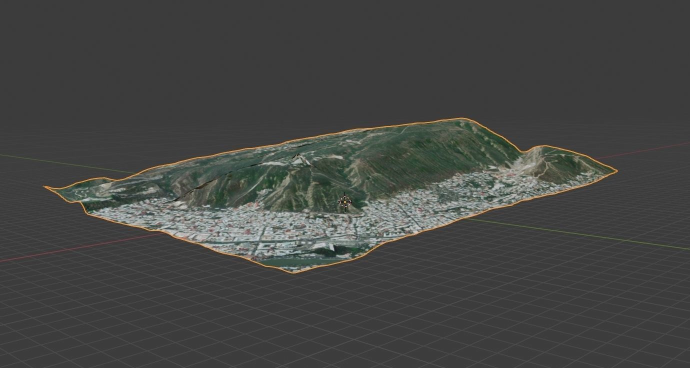 Mountain landscape Mtatsminda Tbilisi Georgia 3D model_11
