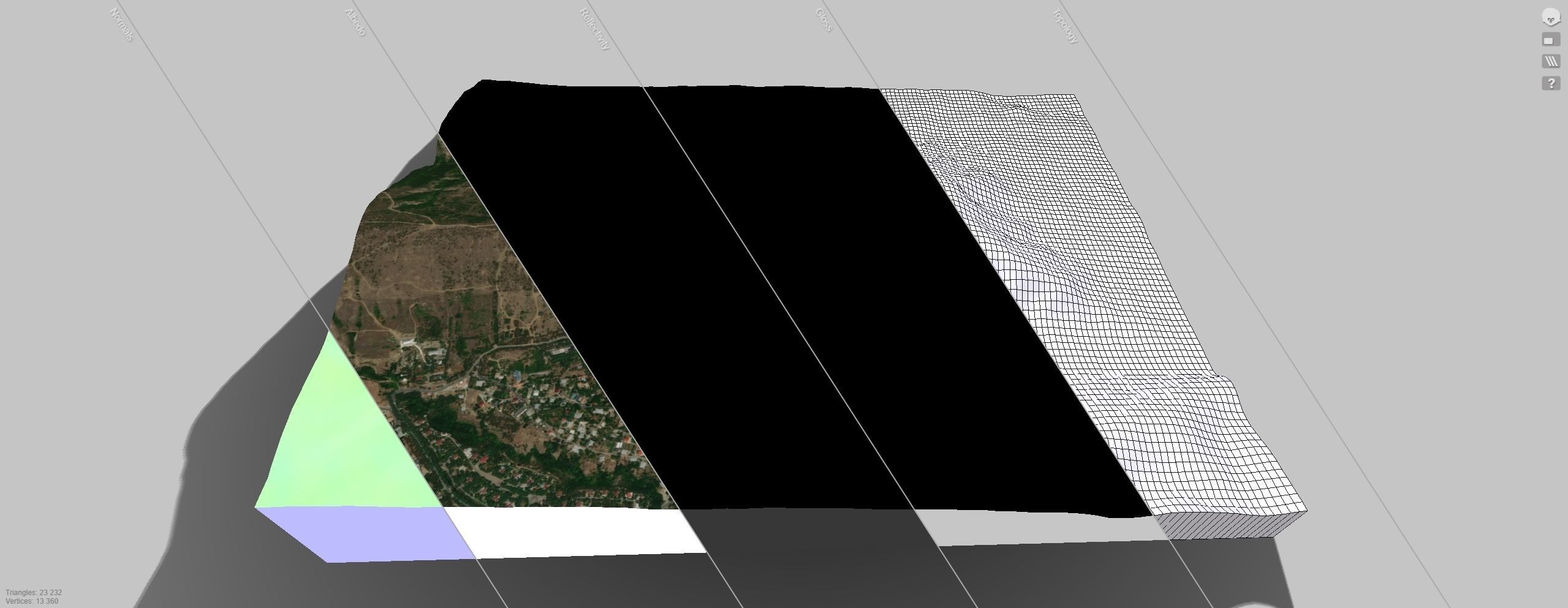 Mountain landscape Mtatsminda Tbilisi Georgia 3D model_13