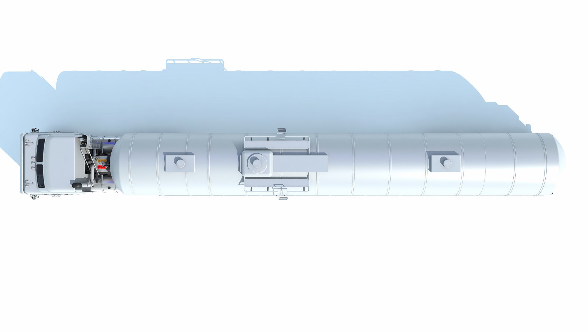 Truck with Tank Semitrailer 3D model_11