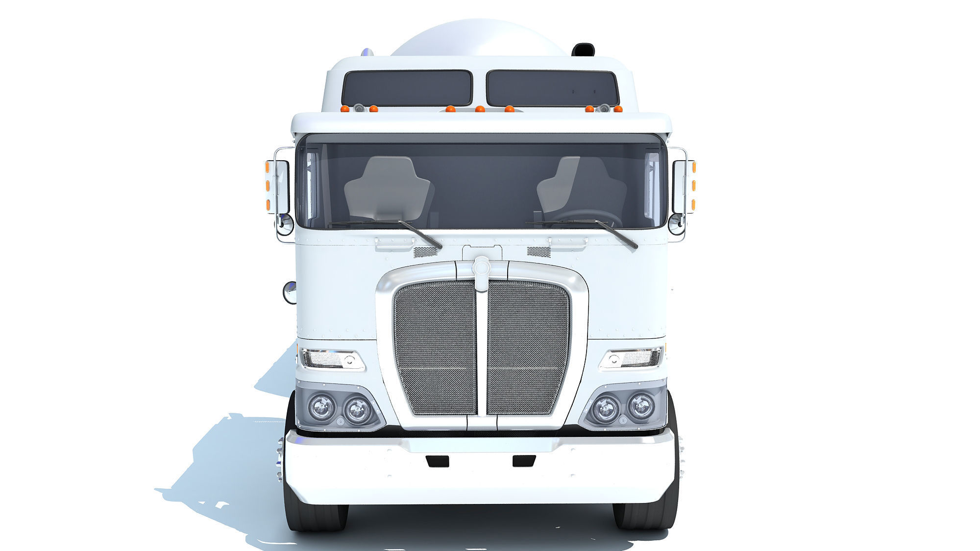 Truck with Tank Semitrailer 3D model_10