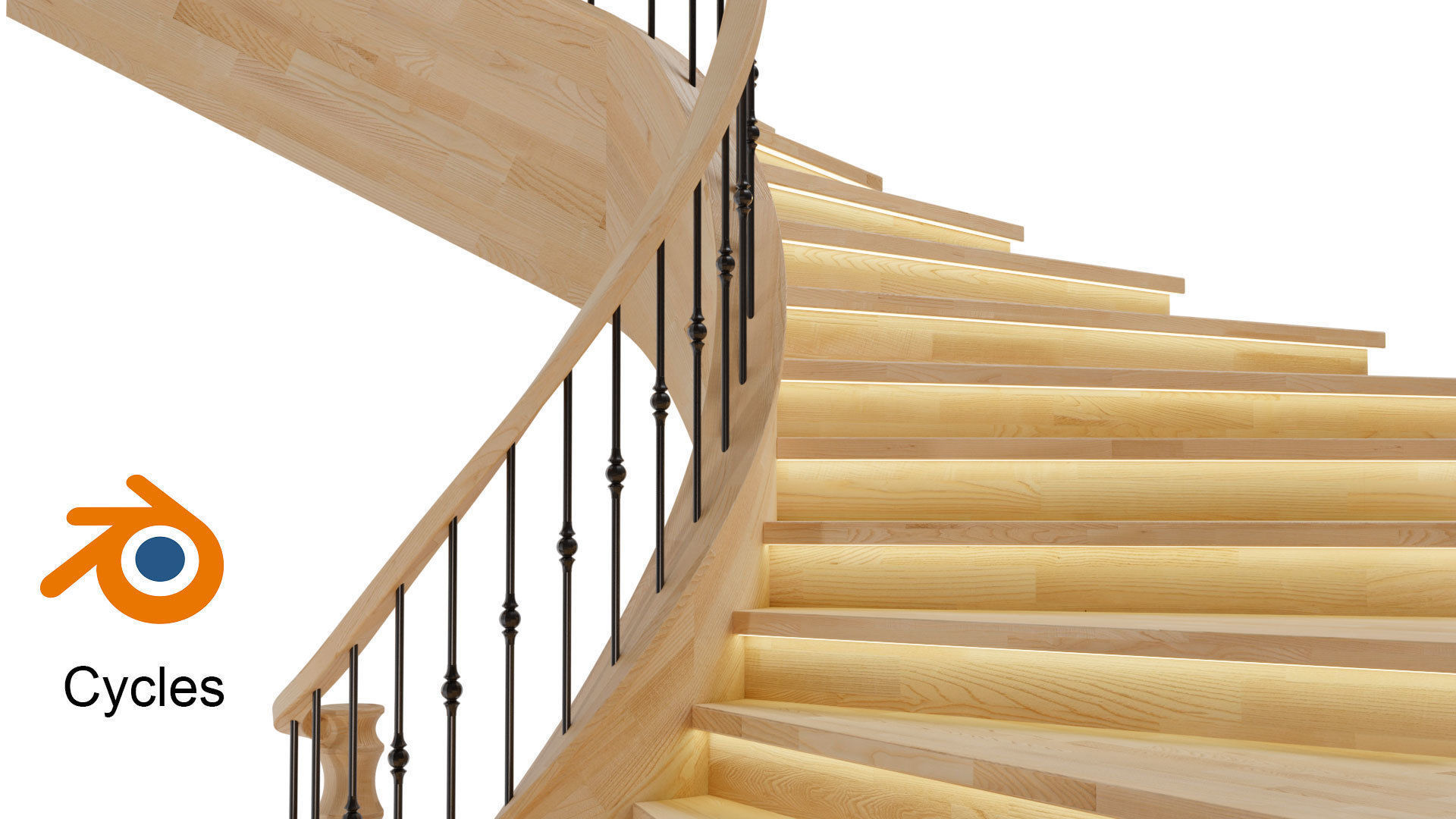 Stairs 3D model_4