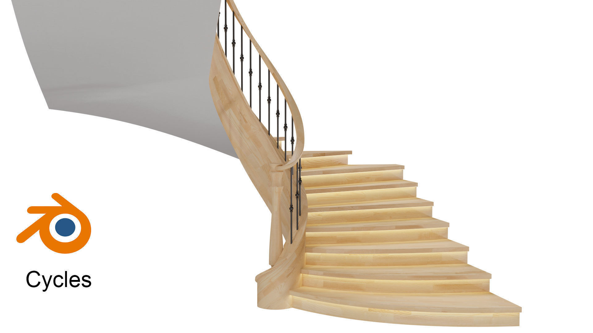 Stairs 3D model_3