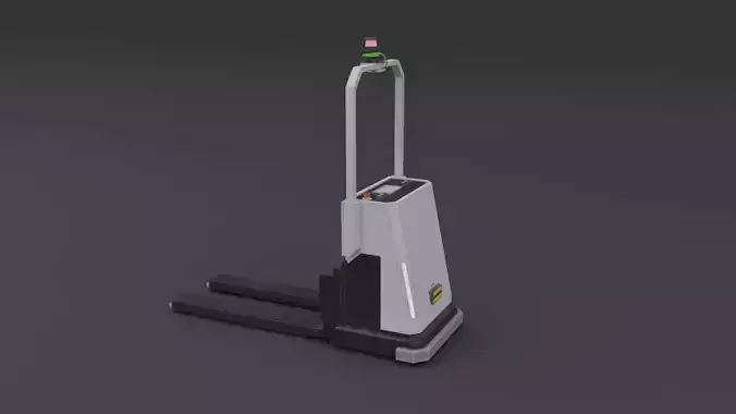 Automated Guided Vehicle - Low Poly Free low-poly 3D model