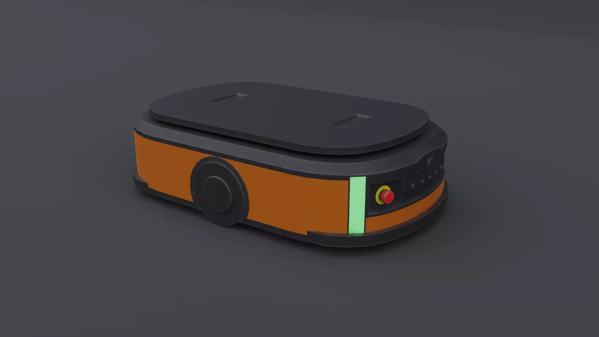 Autonomous Mobile Robot - AMR - Low Poly Low-poly 3D model_0
