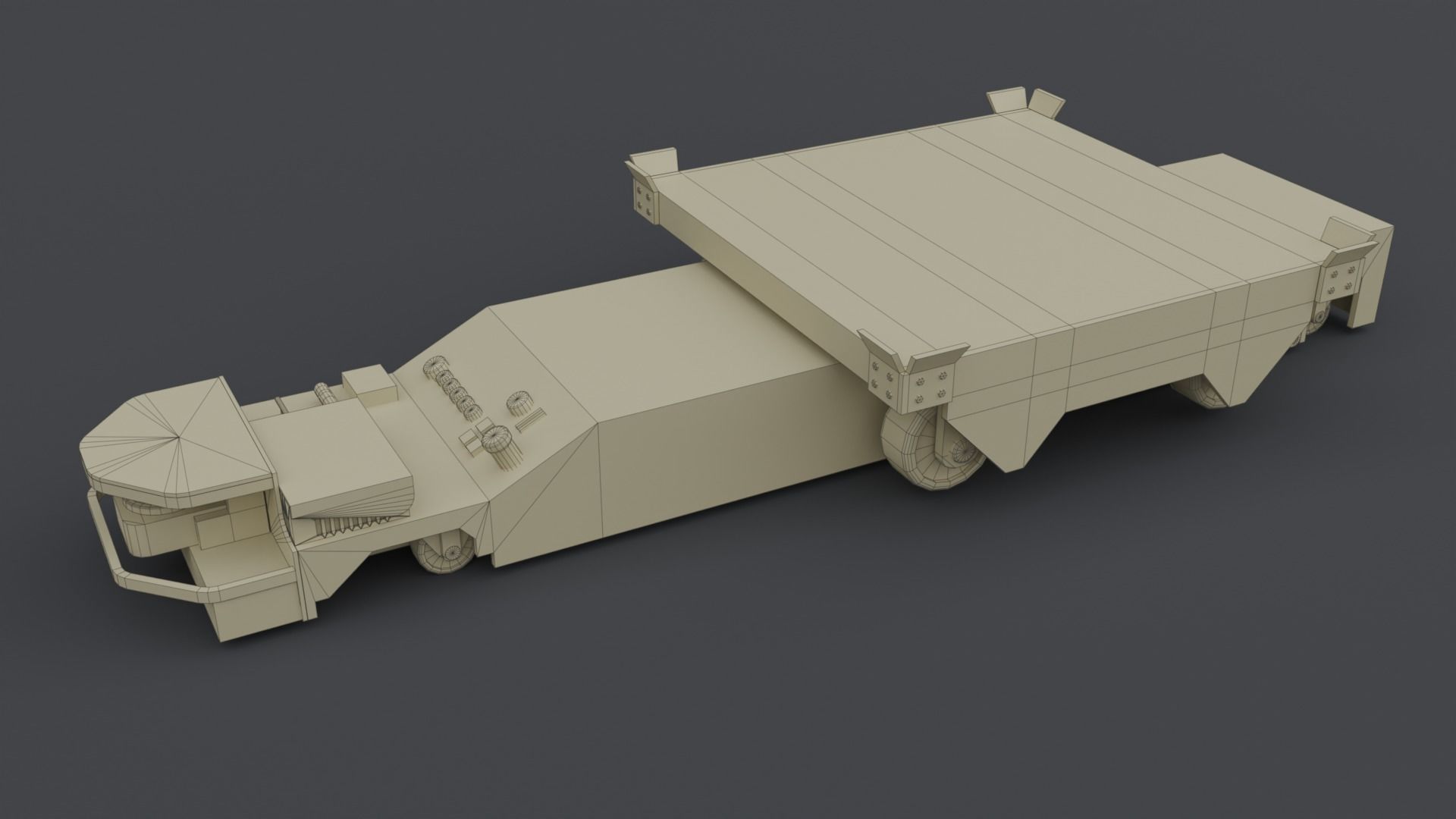 Automated Guided Cart AGC - Low Poly Low-poly 3D model_5